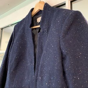 Open front marbled blazer